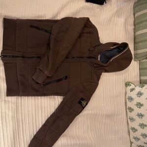 Stone Island Brown Puffer Jacket